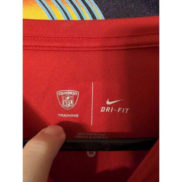 Nike Dri Fit Kansas City Chiefs NFL Equipment Training Long Sleeve Shirt Size M - Picture 3 of 7